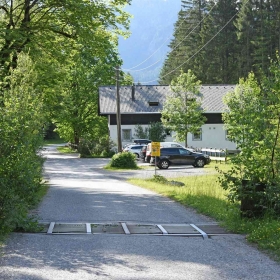 Das Ferienhaus vom Gaichtpass her gesehen